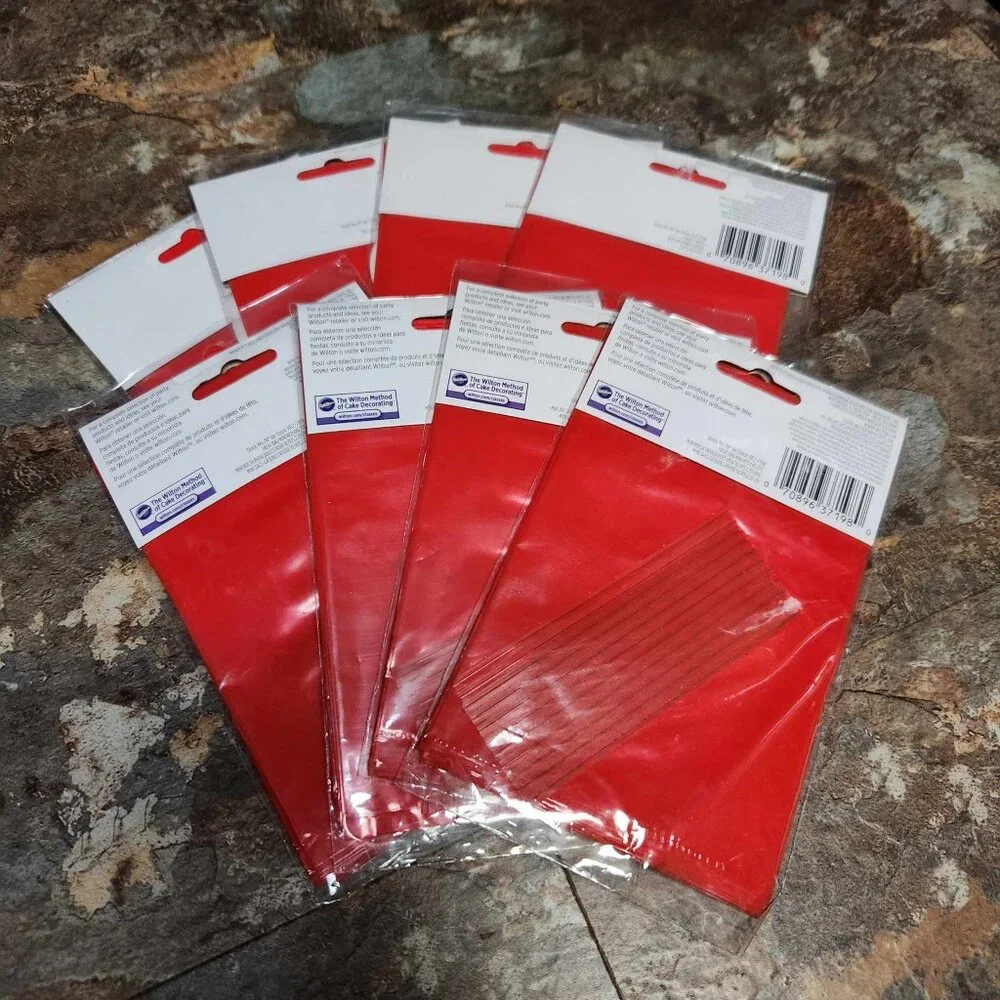 Wilton Red Treat / Party Bags 20ct - Lot of 8 (160 bags total) - Brand new
